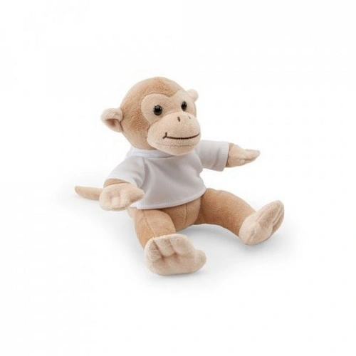 MONKY Peluche mono con camiseta personalizable para ocasiones especiales ref 98159