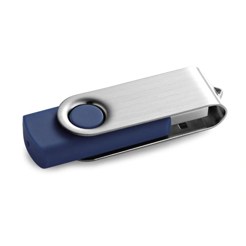 Pen Drive USB 4 GB con clip metálico y acabado de goma ref 97548