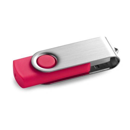 Pen Drive USB 4 GB con clip metálico y acabado de goma ref 97548