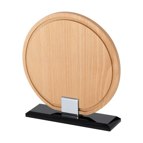 Placa trofeo redonda de madera personalizable para regalos ref 22220
