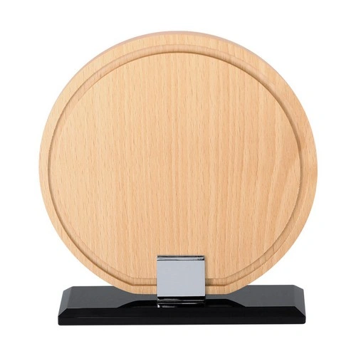 Placa trofeo redonda de madera personalizable para regalos ref 22220