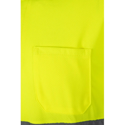 Polo bicolor bird-eye con bandas reflectantes ref 36067