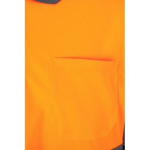 Polo bicolor bird-eye con bandas reflectantes ref 36067