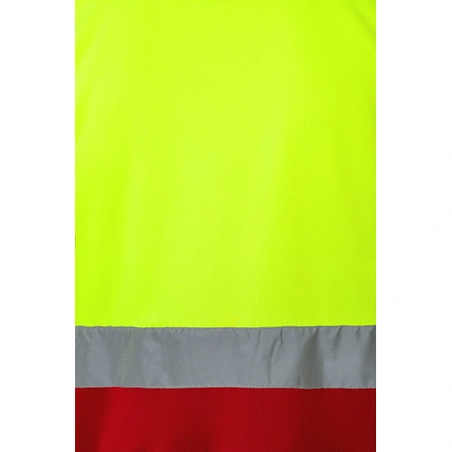 Polo bicolor ojo de pájaro (160g/m²) con manga corta, en poliéster (100%) ref 36065