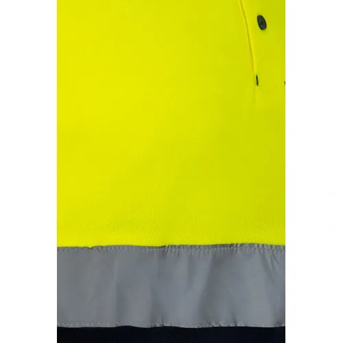 Polo bicolor con bandas reflectantes ref 36139 - Azul Marino 06