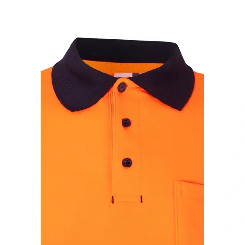 Polo bicolor con bandas reflectantes ref 36139 - Azul Marino 10