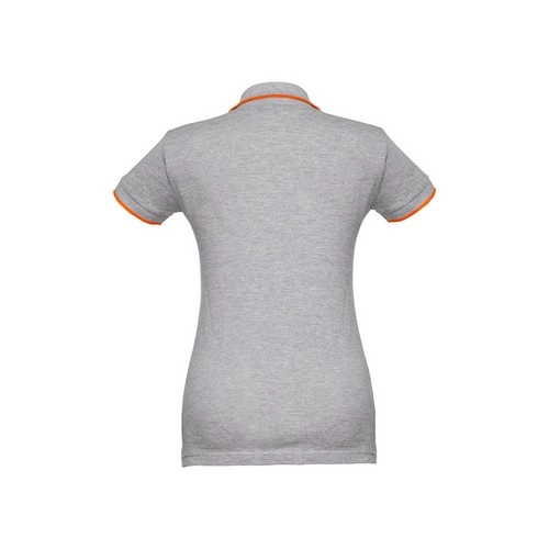 Polo bicolor de manga corta para mujer con corte ceñido ref 30139