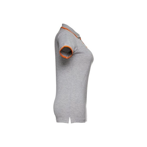 Polo bicolor de manga corta para mujer con corte ceñido ref 30139
