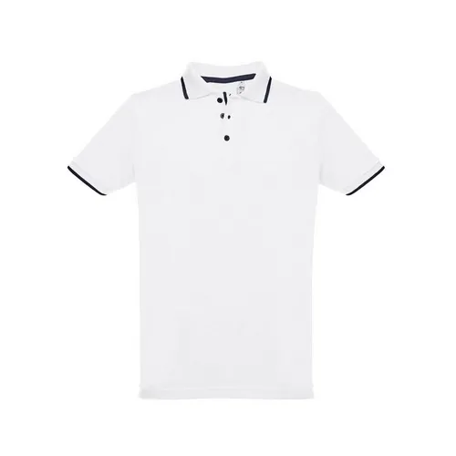 Polo bicolor unisex de algodón con corte ajustado ref 30136 - 00 01