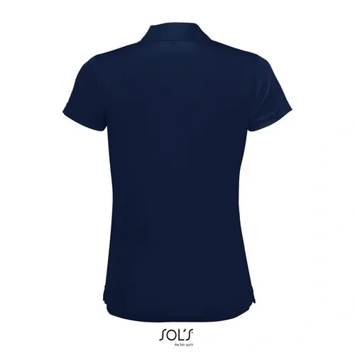 Polo de deporte para mujer con ribete de contraste 180GSM ref S01179 - French Marino Back