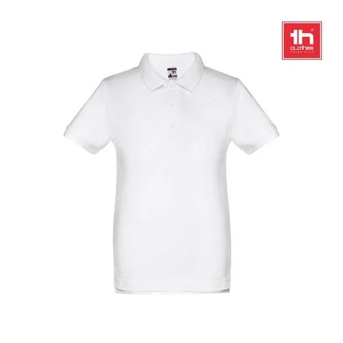 Polo de manga corta unisex para niños con algodón 100 ref 30172 - 00