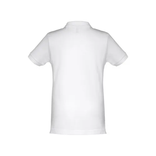 Polo de manga corta unisex para niños con algodón 100 ref 30172 - Blanco 02