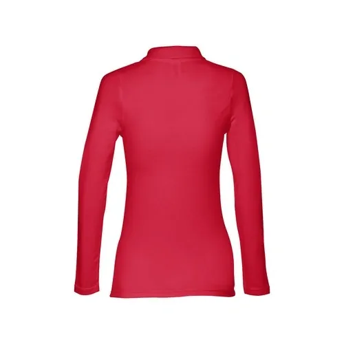 Polo manga larga mujer THC BERN personalizable algodón ref 11174 - Rojo Back