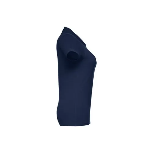 Polo de mujer en piqué de algodón con cuello reforzado ref 30135 - Azul 03