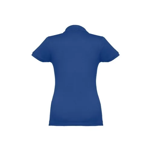 Polo de mujer en piqué de algodón con cuello reforzado ref 30135 - Azul Royal 02