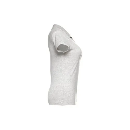 Polo de mujer en piqué de algodón con cuello reforzado ref 30135 - Blanco Matizado 03