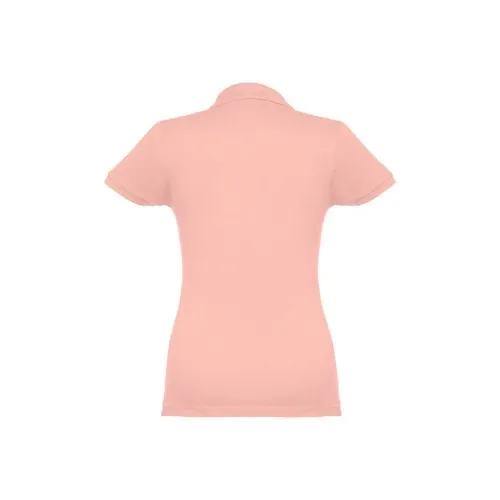 Polo de mujer en piqué de algodón con cuello reforzado ref 30135 - Salmon 02