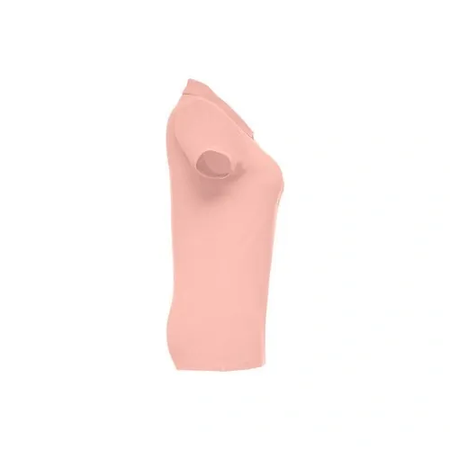 Polo de mujer en piqué de algodón con cuello reforzado ref 30135 - Salmon Side