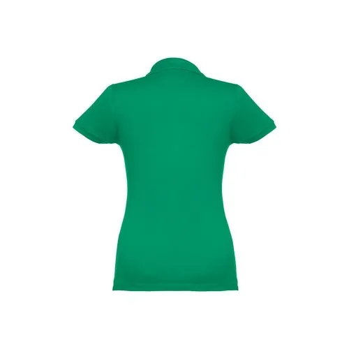 Polo de mujer en piqué de algodón con cuello reforzado ref 30135 - Verde 02