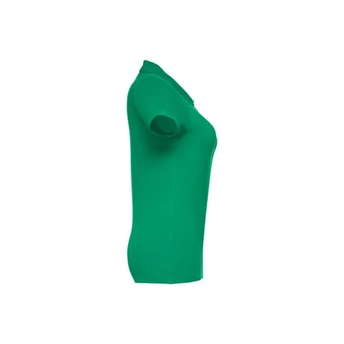 Polo de mujer en piqué de algodón con cuello reforzado ref 30135 - Verde 03