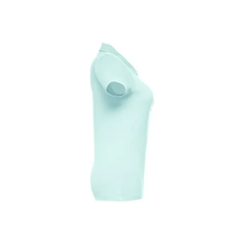 Polo de mujer en piqué de algodón con cuello reforzado ref 30135 - Verde Menta 03