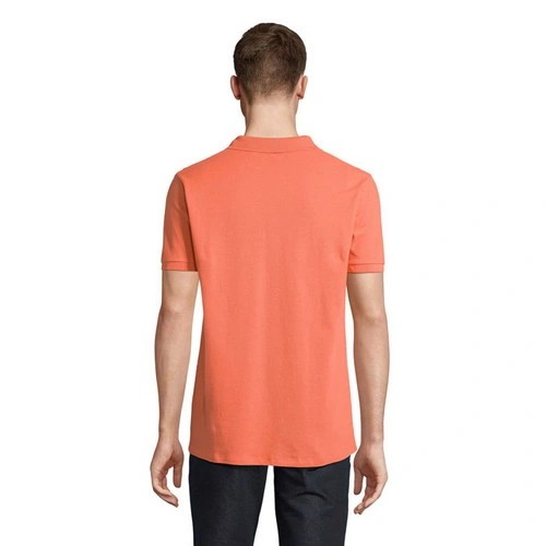 Polo de hombre de algodón orgánico con cuello canalé ref S03566