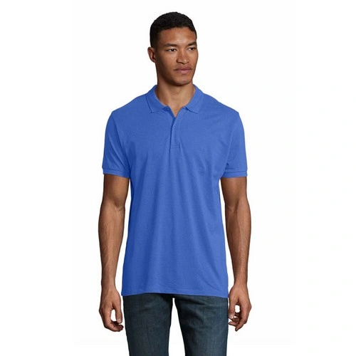 Polo de hombre de algodón orgánico con cuello canalé ref S03566