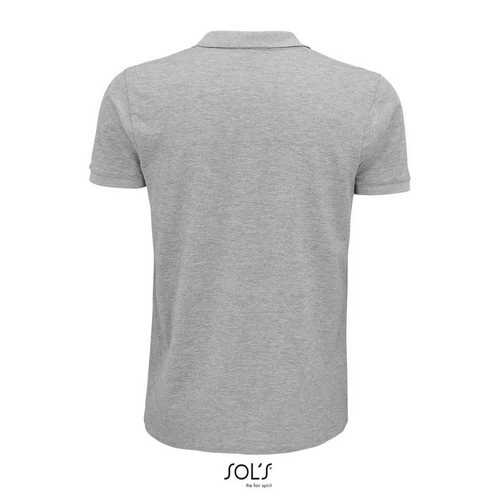 Polo de hombre de algodón orgánico con cuello canalé ref S03566