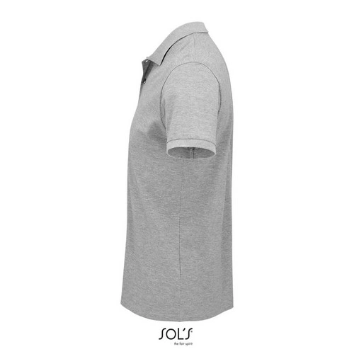Polo de hombre de algodón orgánico con cuello canalé ref S03566