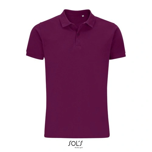 Polo de hombre de algodón orgánico con cuello canalé ref S03566