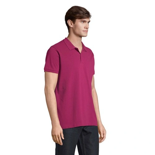 Polo de hombre de algodón orgánico con cuello canalé ref S03566