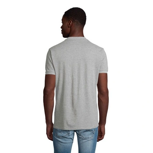 Polo de hombre de algodón orgánico con cuello canalé ref S03566