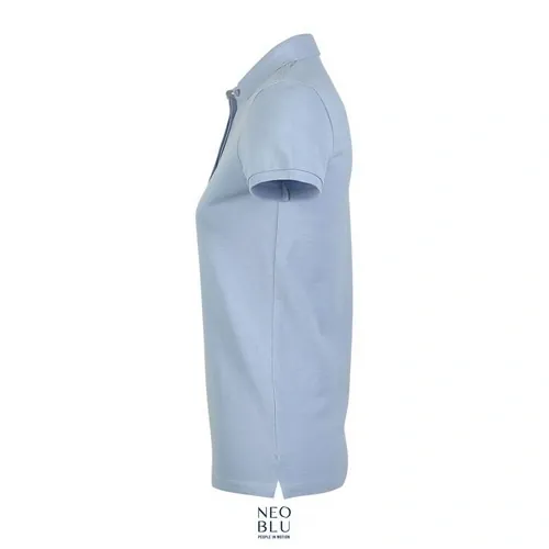 Polo piqué con tapeta oculta algodón para mujer 180GSM ref S03189