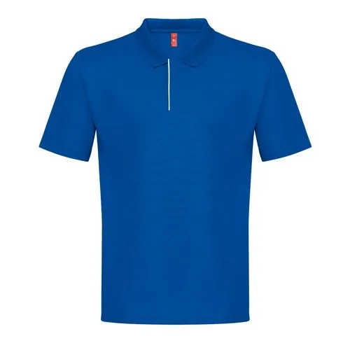 Polo técnico de hombre reciclado con cuello canalé ref 30290 - Azul Royal