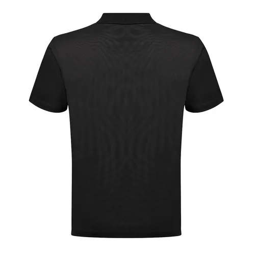 Polo técnico de hombre reciclado con cuello canalé ref 30290 - Negro