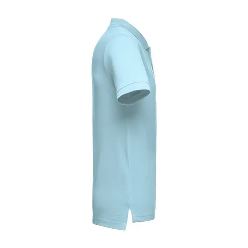 Polo unisex de algodón con botones a juego ref 30133 - Azul Claro 03