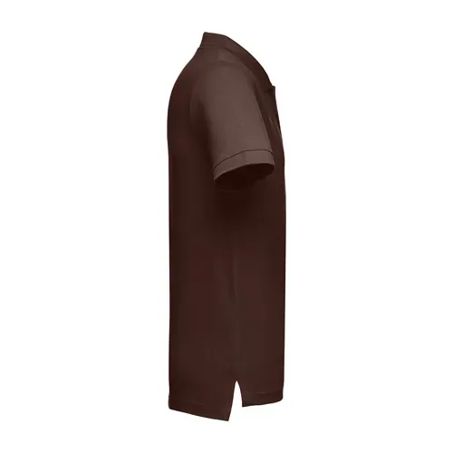 Polo unisex de algodón con botones a juego ref 30133 - Castaтхю╤Сo Oscuro 02