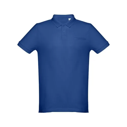 Polo unisex de algodón con cuello estilizado ref 30208 - Azul Royal 02