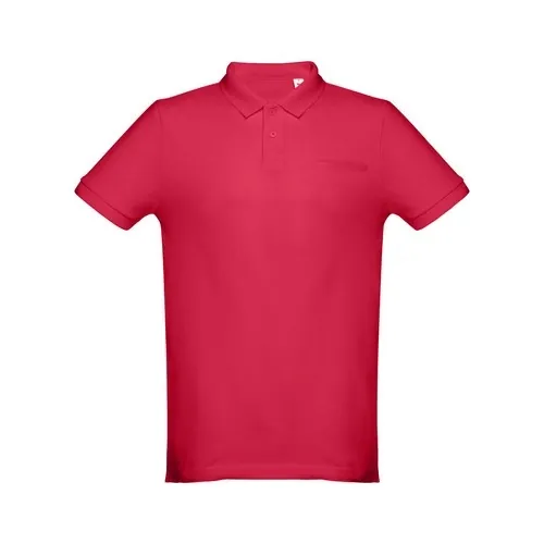 Polo unisex de algodón con cuello estilizado ref 30208 - Rojo