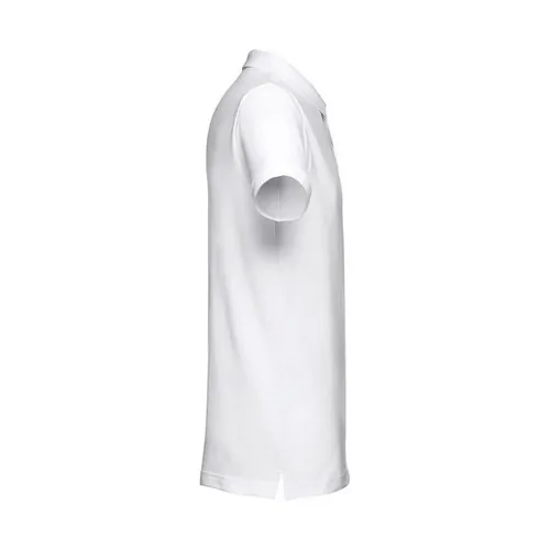 Polo unisex de algodón con cuello estilizado ref 30209 - Blanco 03