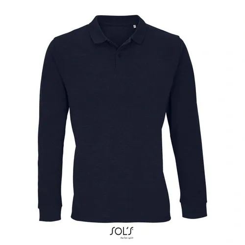 Polo unisex de manga larga algodón orgánico 179GSM ref S04241