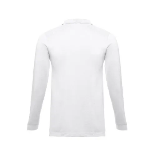 Polo unisex de manga larga en algodón 100 ref 30142 - Blanco 02