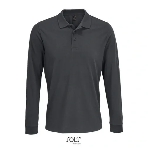 Polo unisex manga larga polialgódon para empresas 180GSM ref S03983