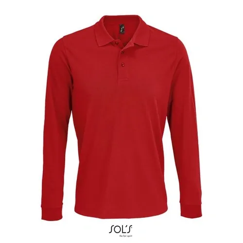 Polo unisex manga larga polialgódon para empresas 180GSM ref S03983