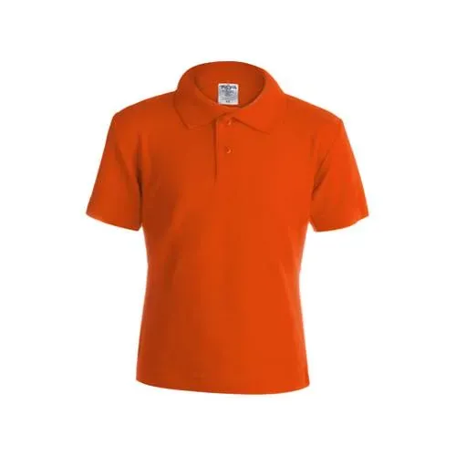 Polo de piqué para niño Keya con botones a juego ref 5876 - Naranja