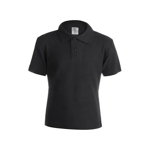 Polo de piqué para niño Keya con botones a juego ref 5876 - Negro