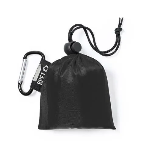 Poncho reciclado con funda RPET y mosquetón ref 1478