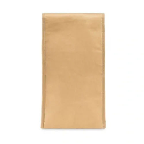 Porta bocadillos de papel woven con bolsillo exterior ref MO9882 - Back Beig