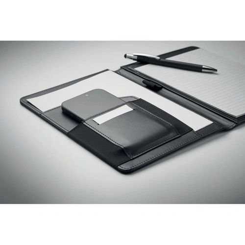Porta documentos A5 en RPET con bloc recambiable ref MO2569