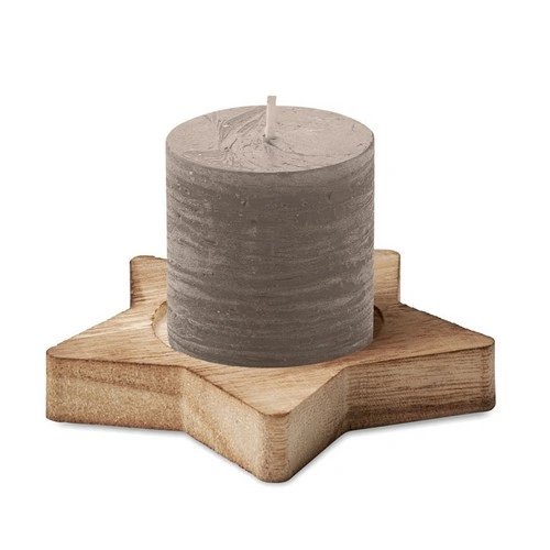 Porta velas de álamo en forma de estrella con aroma a vainilla ref CX1481